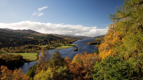 Queens View Pitlochry in Autumn