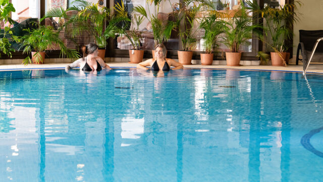 Relaxing in Swimming Pool